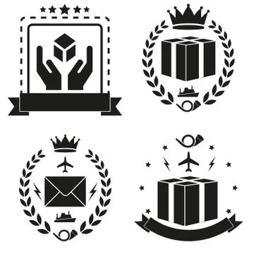 Icons Post and Delivery イラスト素材