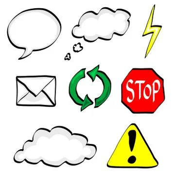 Icons Presentation Stock Illustration