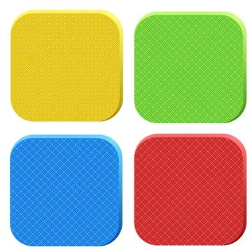 Icons of ripstop material. Stock Illustration