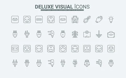 Icons sample empty Stock Illustration