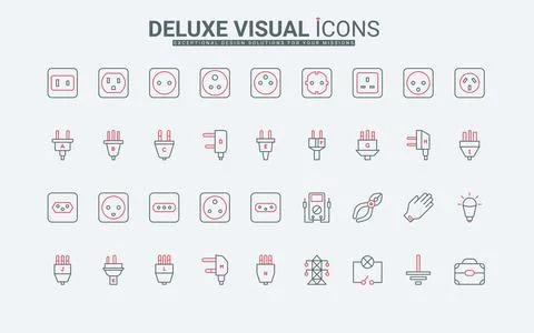 Icons sample empty Stock Illustration
