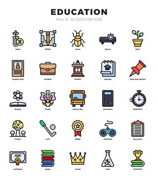 Icons set. Education for web. app. vector illustration. イラスト素材