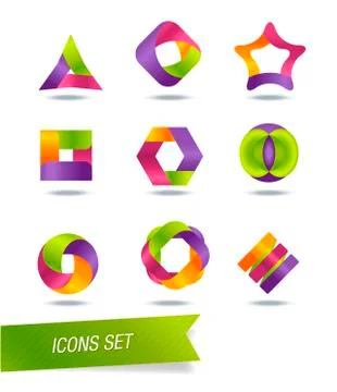 Icons set Stockillustratie