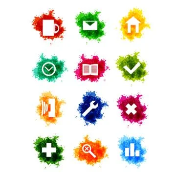 Icons set Stock Illustration