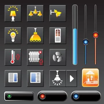 Icons smart house Illustration