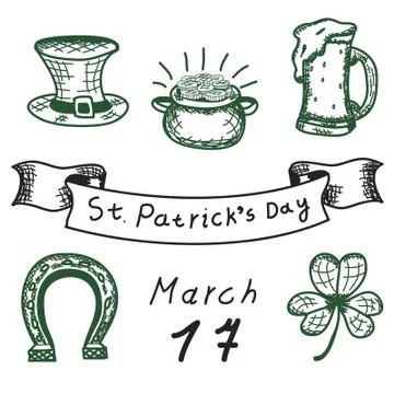 Icons of St. Patrick. Illustration