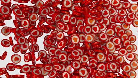 Like Icons Transition 動画素材 223227080