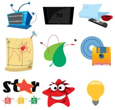 Icons TV イラスト素材