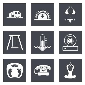 Icons for Web Design set 10 Stock Illustration