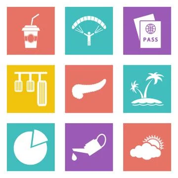 Icons for Web Design set 22 Stock Illustration
