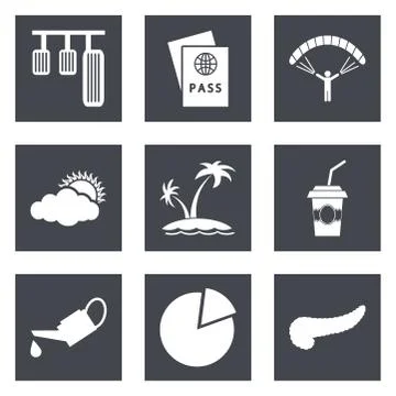 Icons for Web Design set 22 Stock Illustration