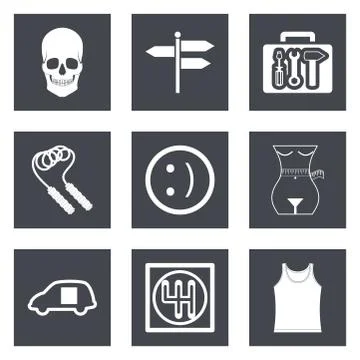 Icons for Web Design set 28 Stock Illustration