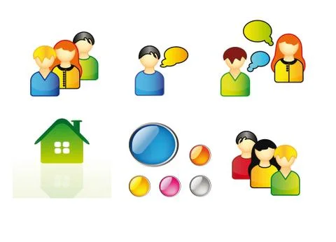 Icons for web Stock Illustration