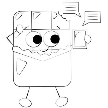 For icons, web, postcards, decor, packaging, prints for things, covers for no Illustrazione stock