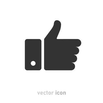 Like icons on white background. Thumbs up. Vector illustration Stock Illustration