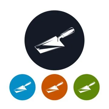 Icons with working hand tool Stock Illustration