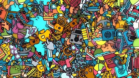 Icons_summer Stock Footage 79212052