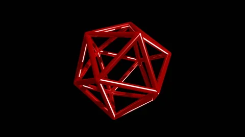 Icosahedron Stock Footage 64804404