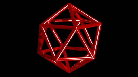 Icosahedron Stock Footage 64804405