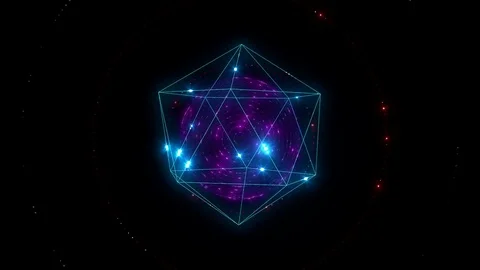 Icosahedron Looping Animation Stock Footage 73281306