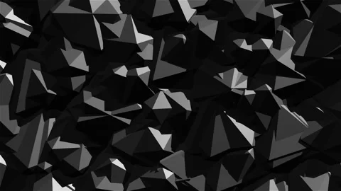 Icosahedrons Background - Dark Vídeos de archivo 146371472