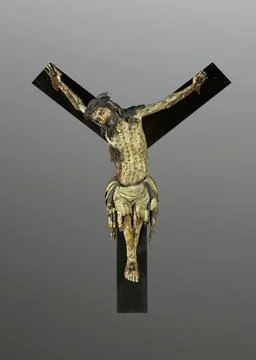 ï»¿Crucifixion of Christ. unknown, sculptor Copyright: xpiemagsx digwarspi Stock Photos