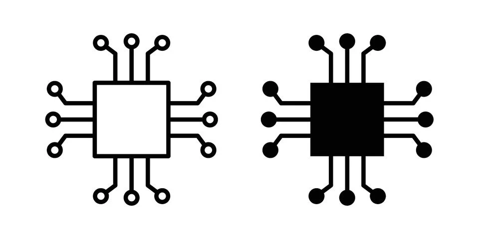 ICT icon set, collection of vector icons Stock Illustration