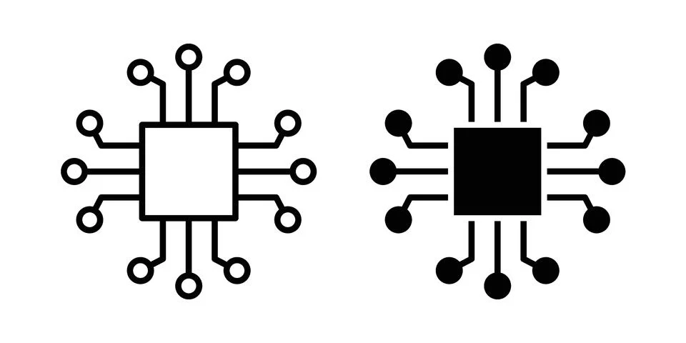 ICT icon vector design. EPS10 Stock Illustration