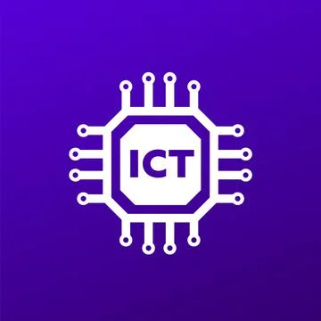 ICT vector icon for web Stock Illustration