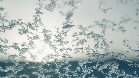 Icy Car Window, Winter, Driving, POV, 4K Stock Footage 299753793