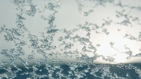 Icy Car Window, Winter, Driving, POV, 4K Stock Footage 299753831