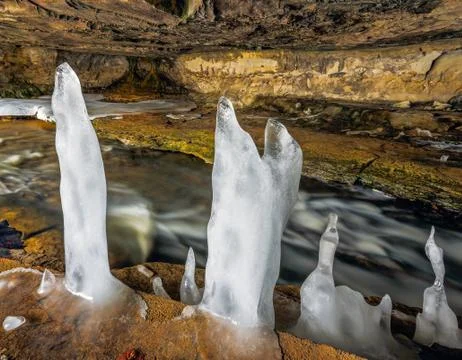 Icy Cave Stock Photos
