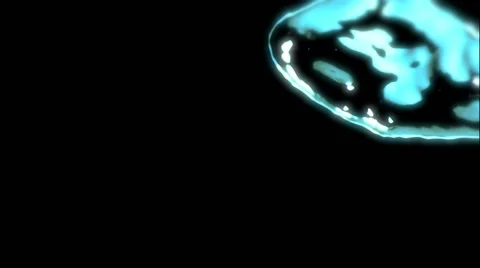 Icy Chill Blue Metal Liquid - 1 Stock Footage