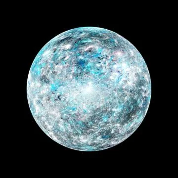 Icy cold exoplanet high resolution texture Stock Illustration