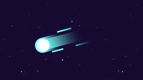 Icy Comet Glide Stock Footage 335630651