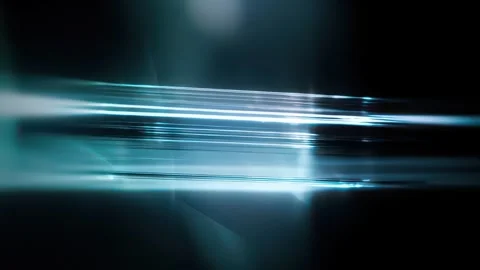 Icy Cyan Horizontal Light Streaks Abstract Background Video stock 328293256