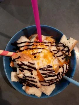 Icy dessert Foto stock