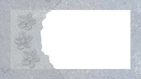 Icy envelope for congratulations or invitations Stock Illustration