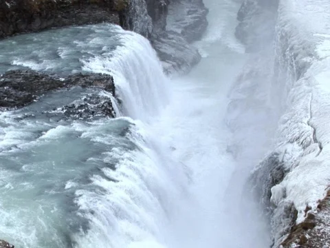 Icy Falls Video stock 490354