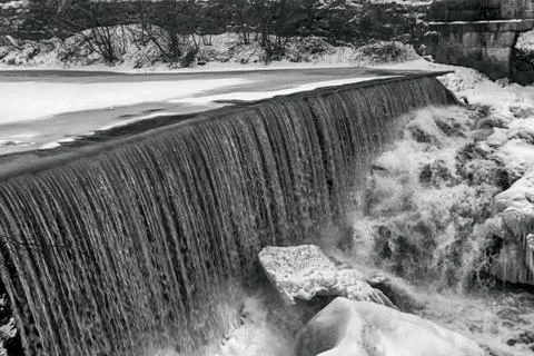 Icy falls Stock Photos