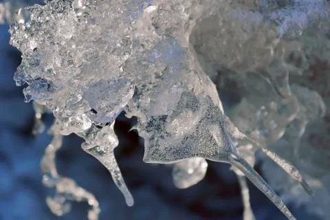 Icy fancy shape texture background Stock Photos