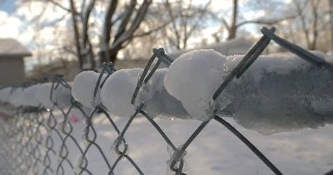 Icy Fence 스톡 동영상 86564168