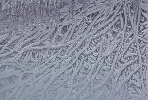 Icy Frost Patterns Foto stock