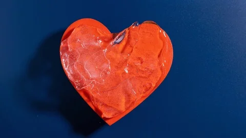 Icy heart Stock Footage 108590181