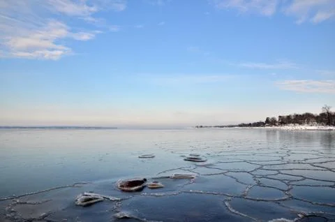 Icy landscape Stock Photos
