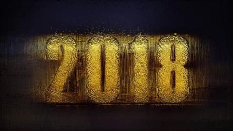 Icy New Year Countdown 2018 Vídeos de archivo 83572083