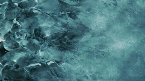 Icy River -5- Stock Footage 319393
