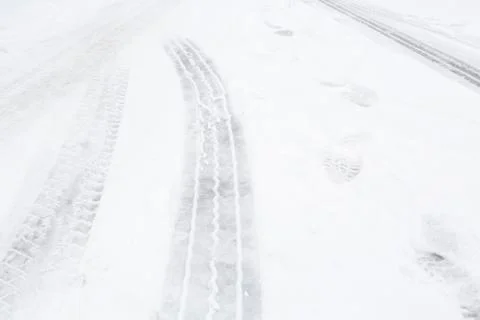 Icy road Stock Photos