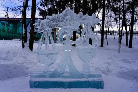 Icy shapes Stock Photos