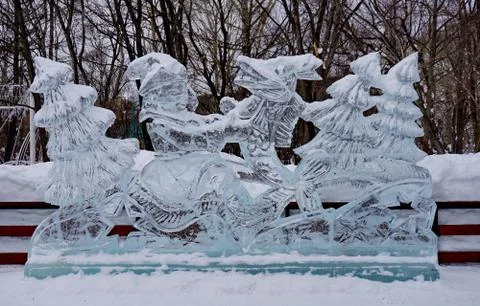 Icy shapes Stock Photos